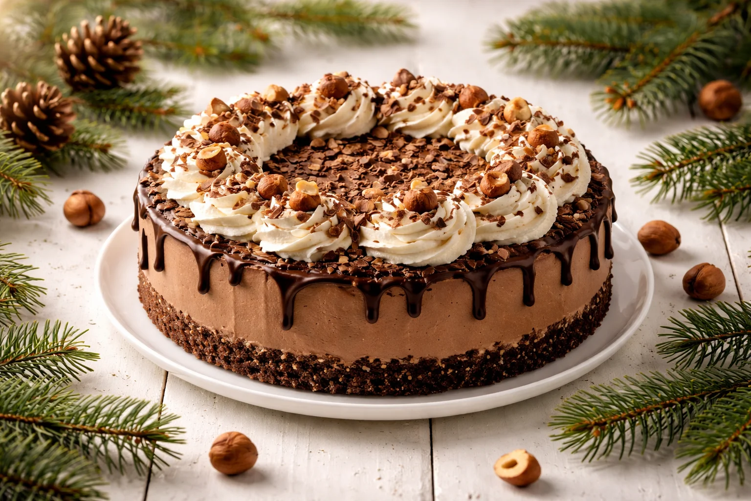 chocolate hazelnut cheesecake