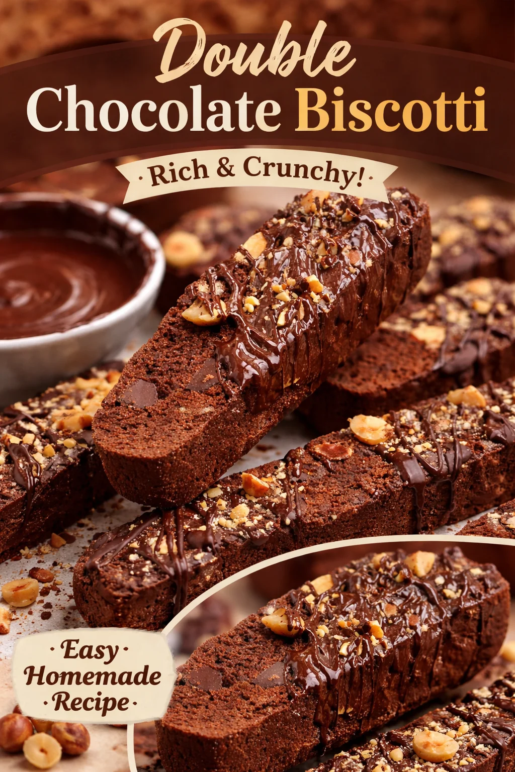 chocolate hazelnut biscotti