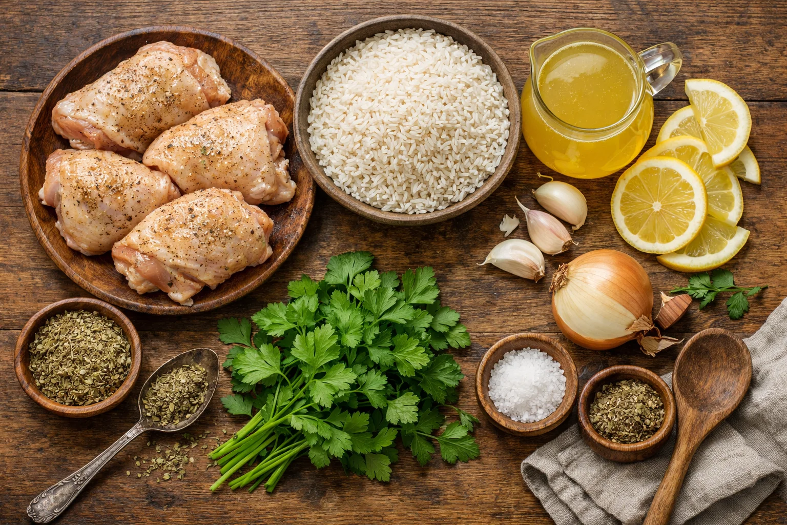 one pot greek chicken and rice