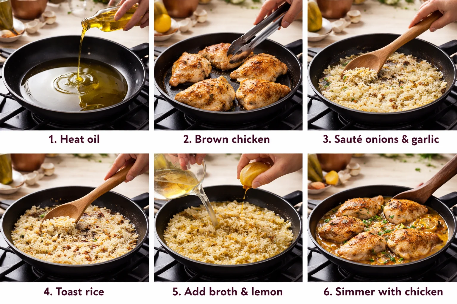 one pot greek chicken and rice