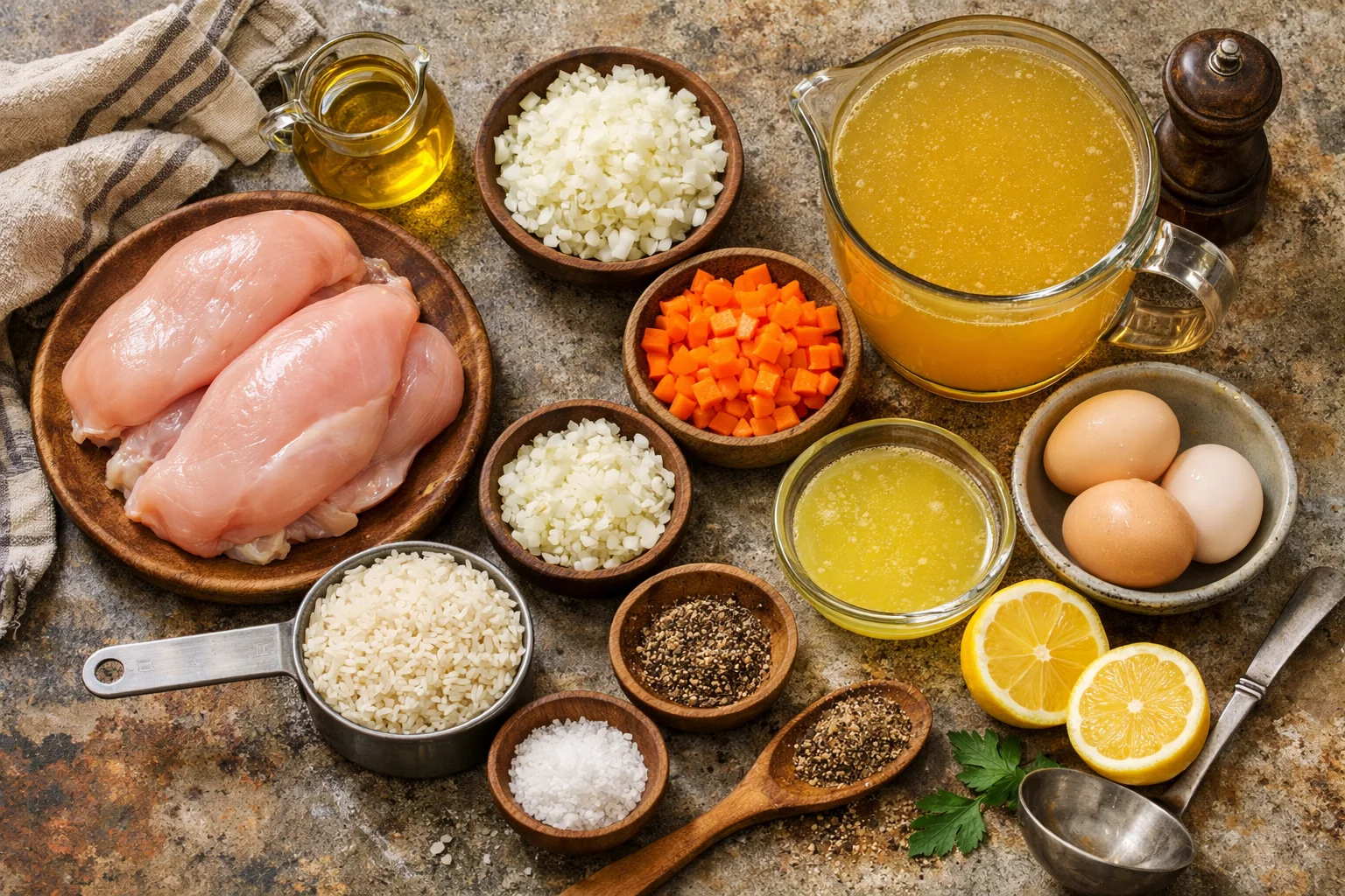 Simple and Delicious Greek Avgolemono Chicken Rice Soup Recipe