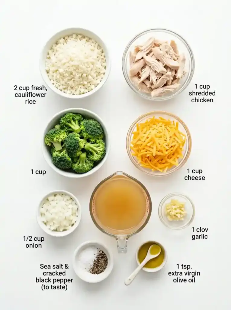 Healthy Chicken Cauliflower Rice Casserole