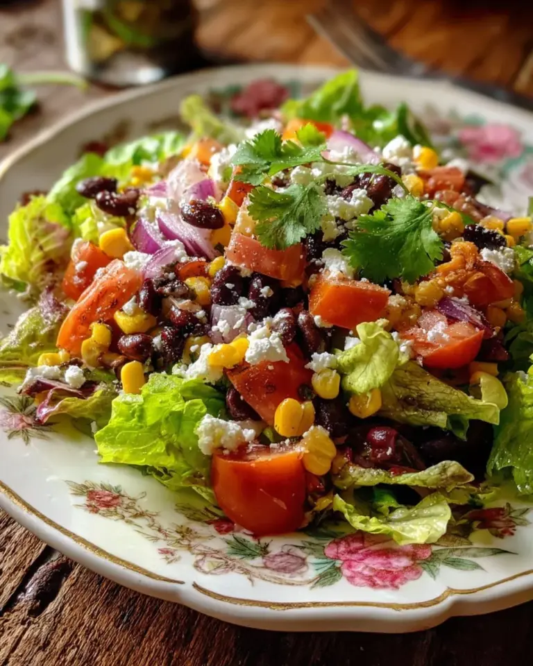 Delicious Santa Fe Salad with fresh ingredients and vibrant colors.