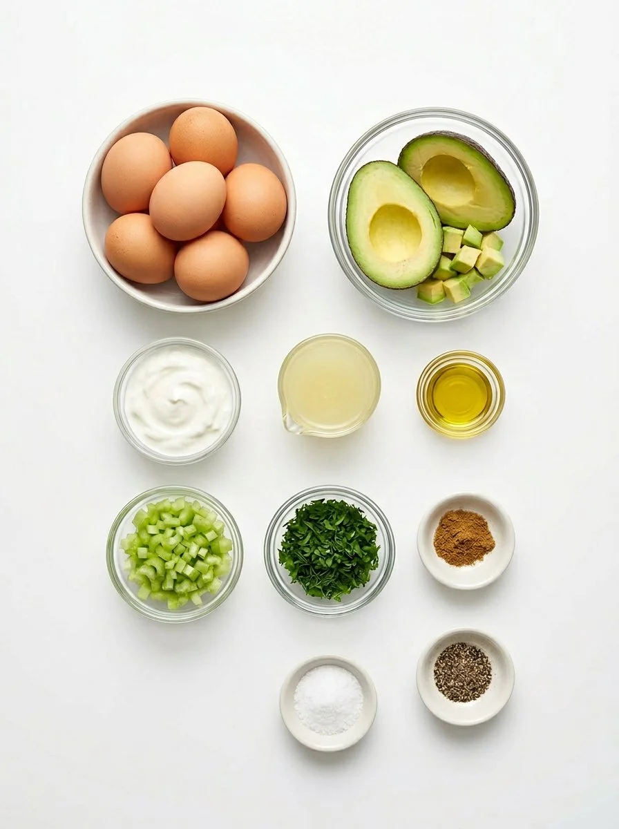 Simple & Zesty Mediterranean Avocado Egg Salad